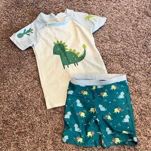 Dinosaur Print Swim Set for Kids